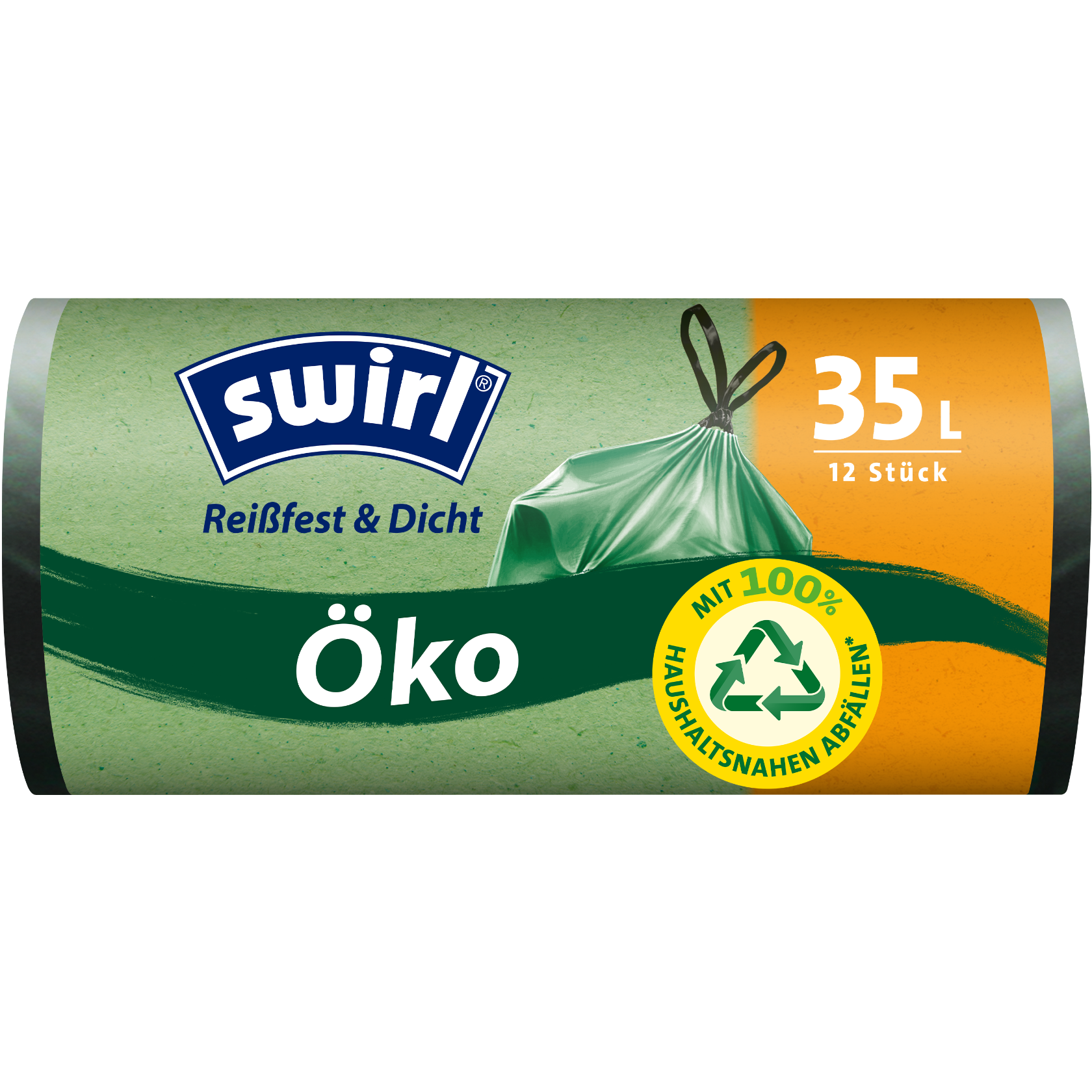 Swirl Öko Müllbeutel Verpackung Vorderseite - 35 Liter