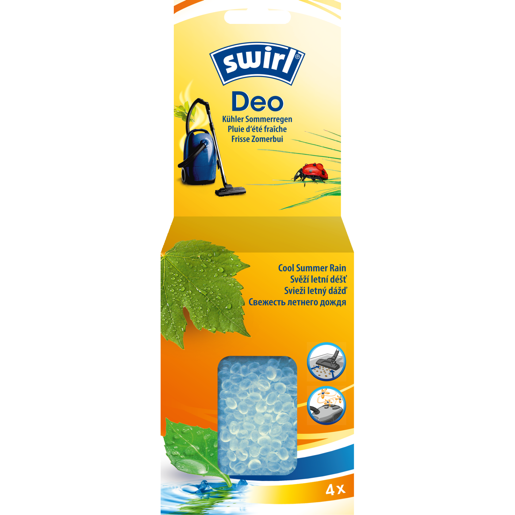 Swirl Deo-Perlen Kühler Sommerregen Verpackung Vorderseite