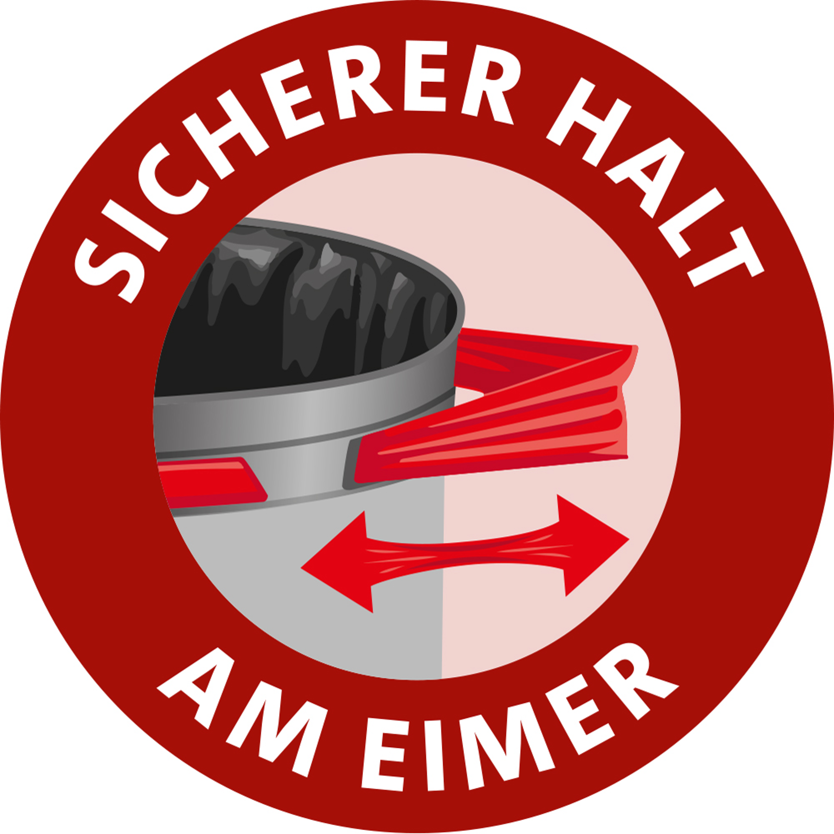 Icon: Sicherer Halt am Eimer