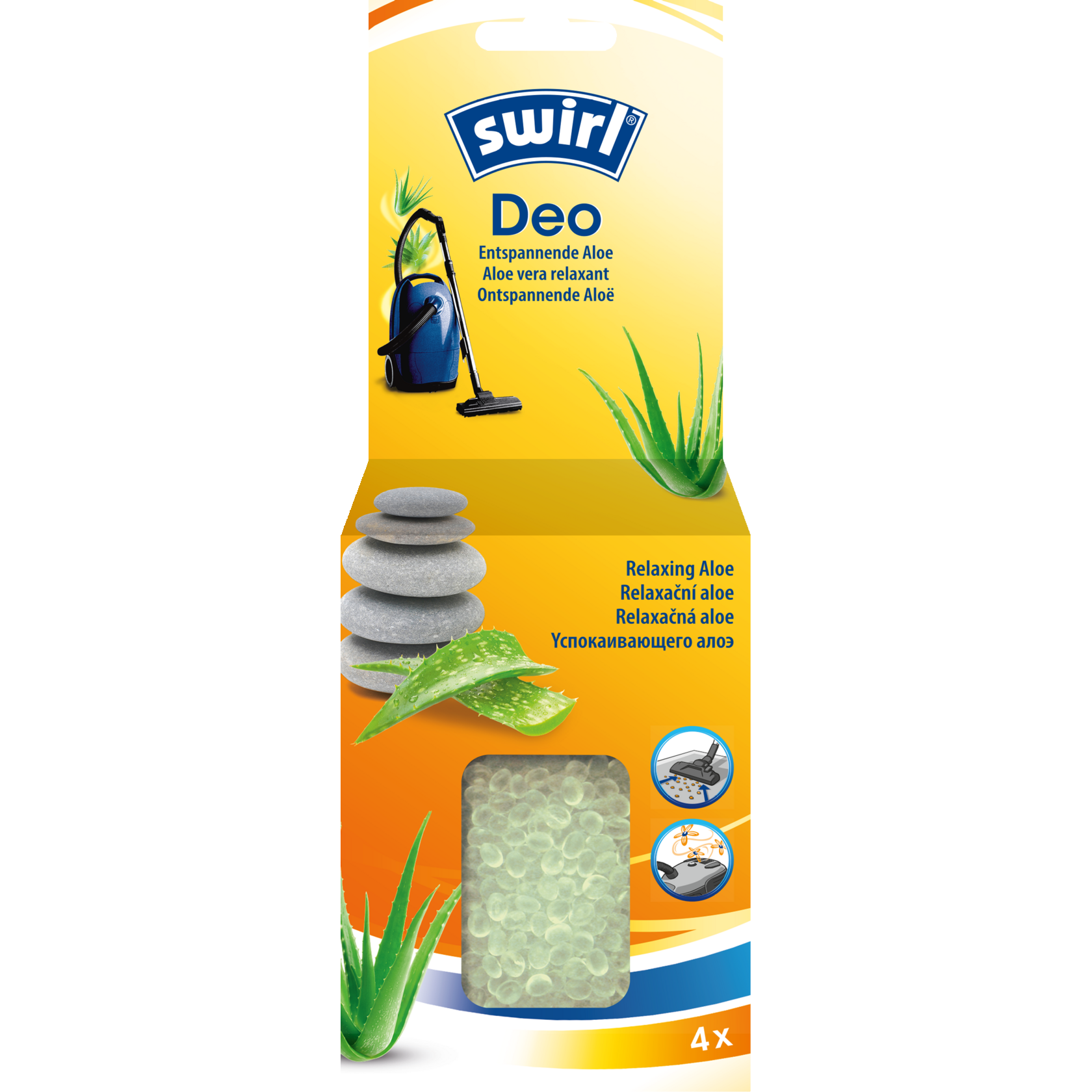 Swirl Deo-Perlen Entspannende Aloe Verpackung Vorderseite
